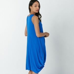 Women's Asos - Aqua Blue Semi Sheer Sleeveless Dress size 4 Excellent Like New